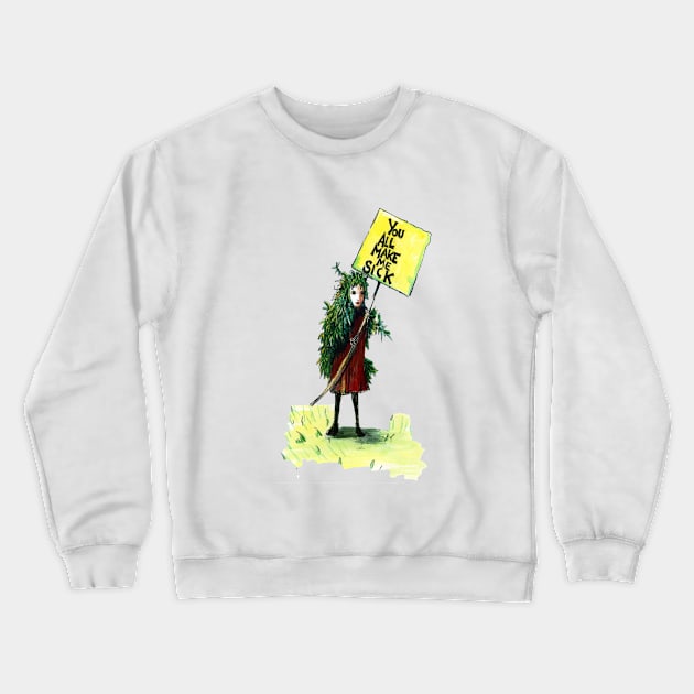 Sick Crewneck Sweatshirt by sonofsamorr